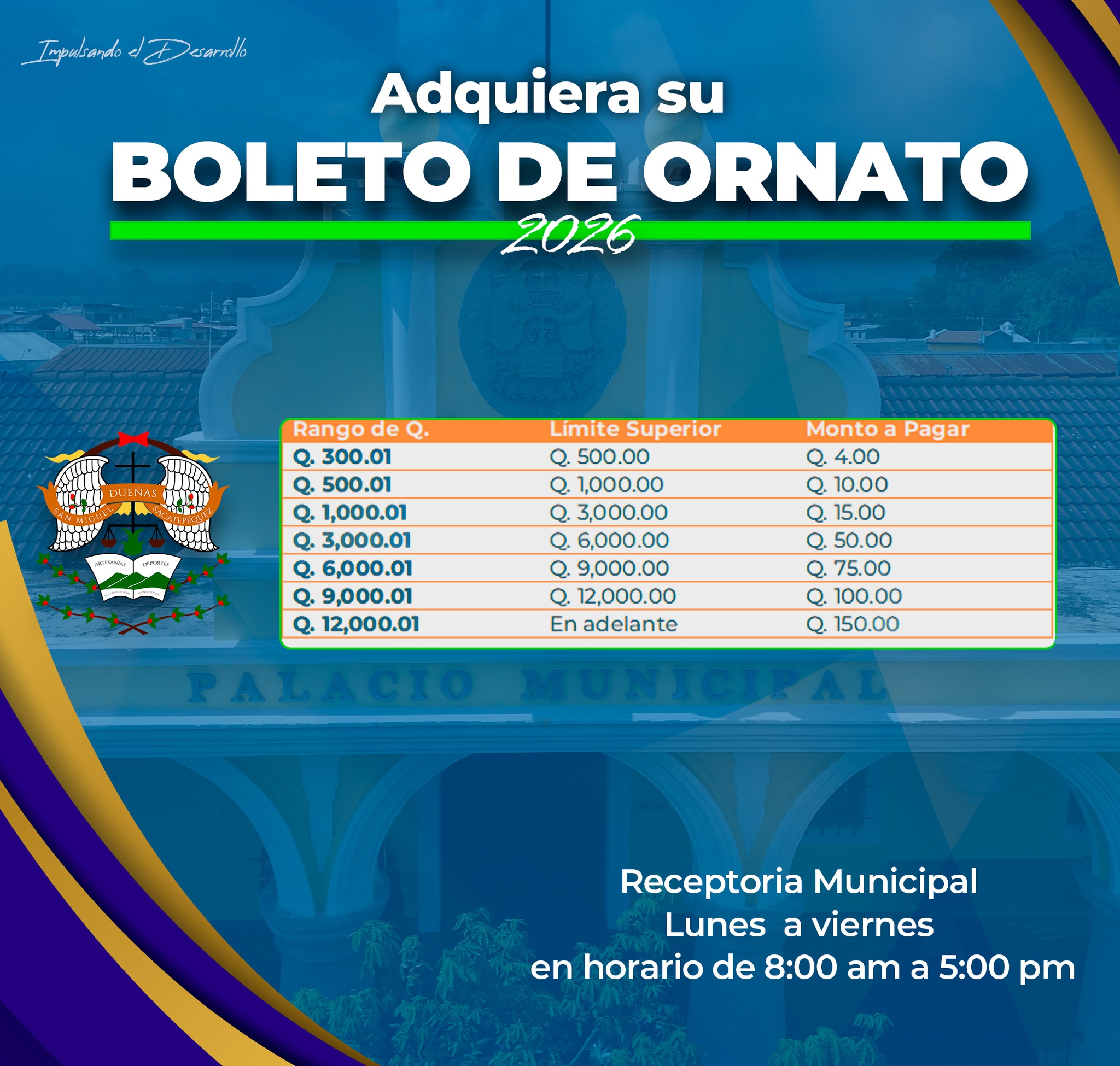 Boleto de Ornato 2025